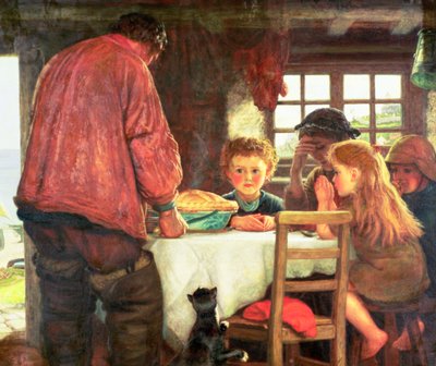 Saying Grace eller Skipperen og hans Besætning af Arthur Hughes