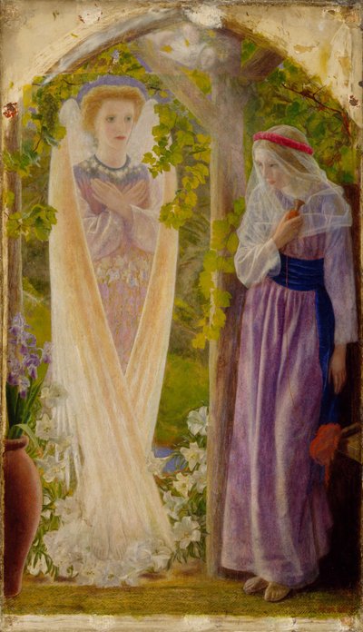 Bebudelsen, 1858 af Arthur Hughes