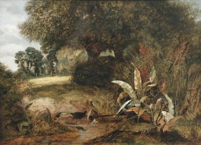 A Quiet Nook (olie på lærred) af Arthur J. Stark