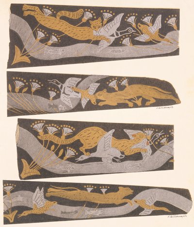 Bronze-, guld- og sølvdolke, fra 1921 (tegning) af Arthur John Evans