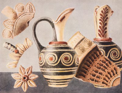 Koristetut maljakot Knossoksesta af Arthur John Evans
