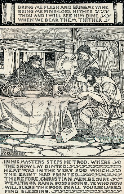 Gode Kong Wenceslas, 1895 af Arthur Joseph Gaskin