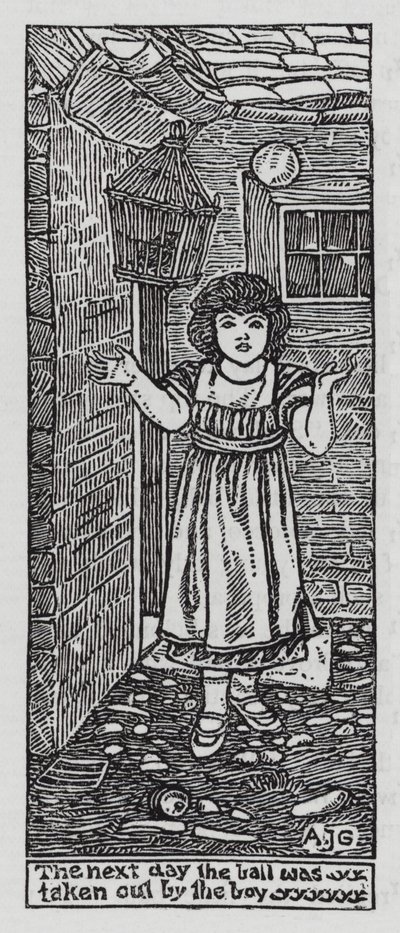 HC Andersen: De elskende (litho) af Arthur Joseph Gaskin