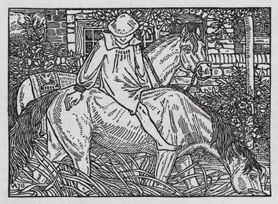 HC Andersen: Nabofamilierne (litho) af Arthur Joseph Gaskin
