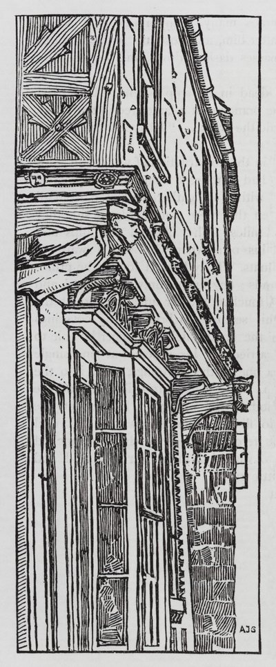 HC Andersen: Det gamle hus (litho) af Arthur Joseph Gaskin