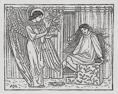 HC Andersen: De røde sko (litho) af Arthur Joseph Gaskin