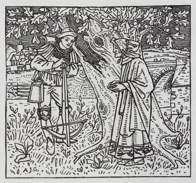 HC Andersen: The Tinder Box (litho) af Arthur Joseph Gaskin