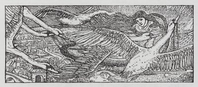 HC Andersen: De vilde svaner (litho) af Arthur Joseph Gaskin