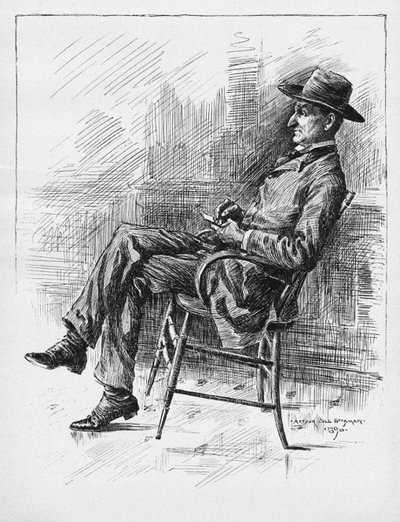 Portræt af Benjamin Peter Old Hutch Hutchinson, 1890 af Arthur Jule Goodman