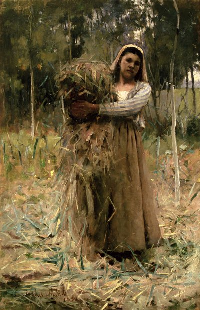 Bondepigen (The Fagot Collector) 1880 af Arthur Melville