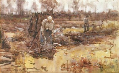 Kvistsamlere, Grez-sur-Loing af Arthur Melville