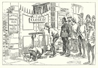 AD 1314, Hårde tider (litografi) af Arthur Moreland