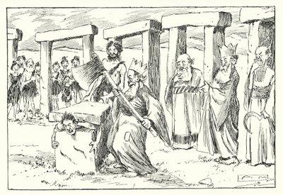 BC 95, Druiderne (litografi) af Arthur Moreland