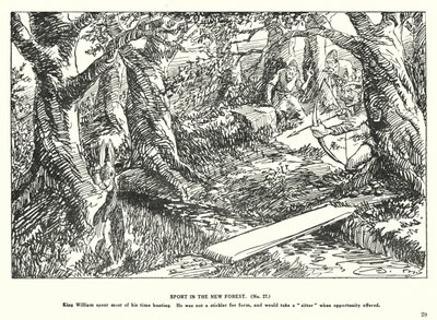 Sport i New Forest (litografi) af Arthur Moreland