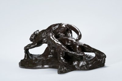 Hunde fanger Puma af Arthur Putnam