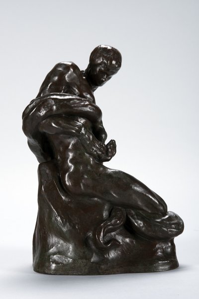 Mand og slange af Arthur Putnam