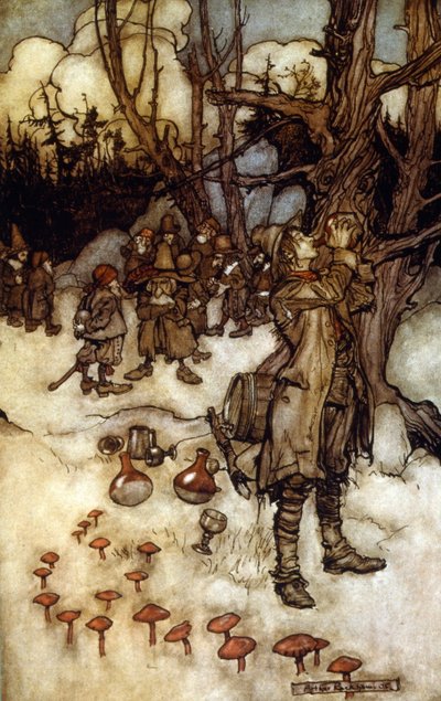 En novelle af den amerikanske forfatter Washington (illustration) af Arthur Rackham