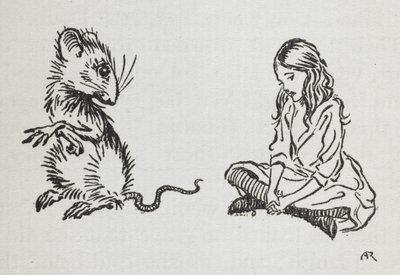 Alice og musen af Arthur Rackham