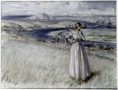 Bigbury Bay, Devon af Arthur Rackham