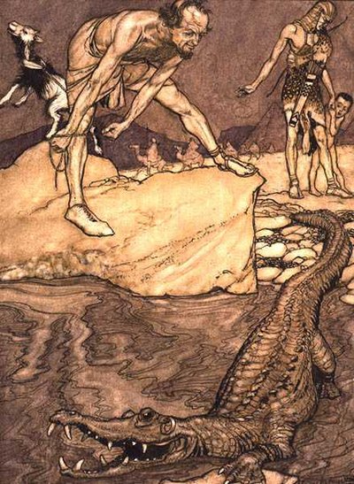 Krokodille af Arthur Rackham