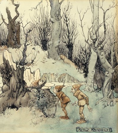 Elvere i en skov, 1908 af Arthur Rackham