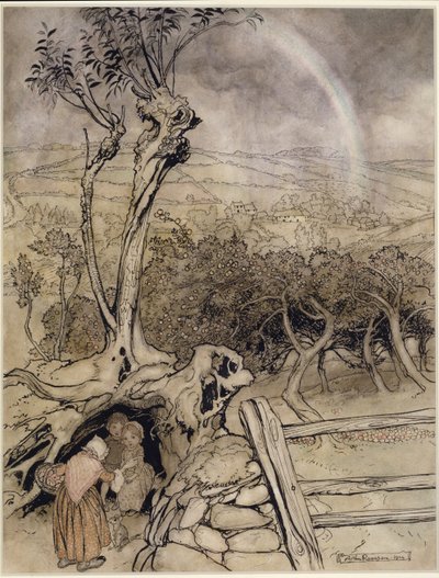 Præcis hvor regnbuen slutter af Arthur Rackham