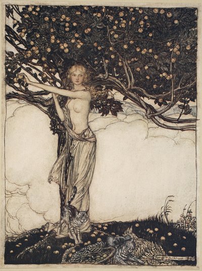 Freia, den smukke, illustration fra 