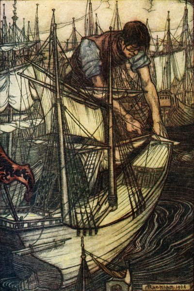 Gullivers rejser af Jonathan Swift af Arthur Rackham