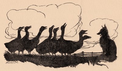 Illustration af Arthur Rackham fra Grimm