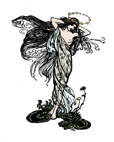 Illustration til Drømmen om en sommernat af William SHAKESPEARE af Arthur Rackham