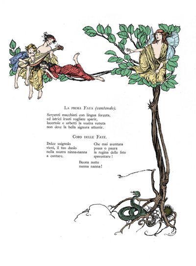 Illustration til Drømmen om en sommernat af William SHAKESPEARE af Arthur Rackham