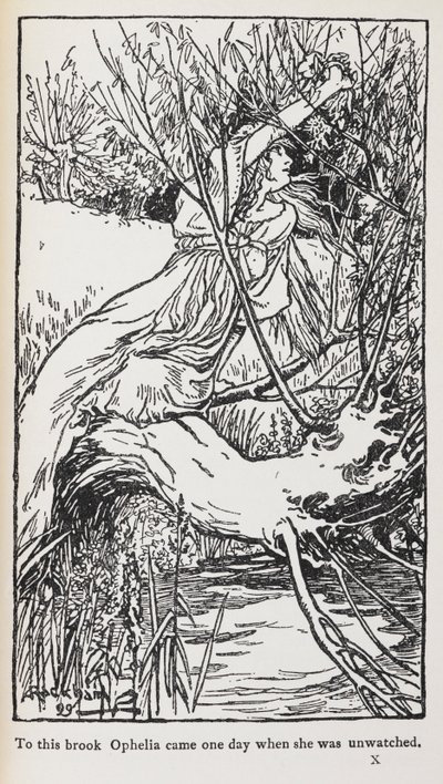 Illustration fra Hamlet af Arthur Rackham