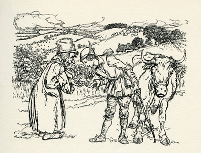 Hans og Bønnestagen af Arthur Rackham