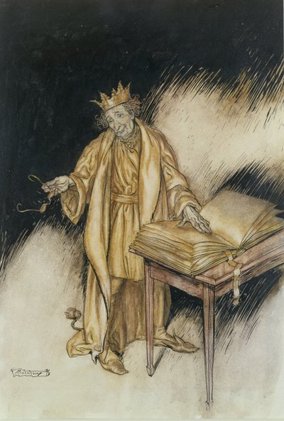 King Midas (pen og blæk & wc på papir) af Arthur Rackham