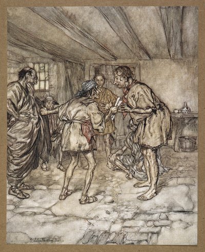 Lad mig også spille løven«. Quinces hus. En scene fra 