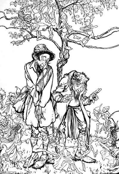Lillebror og Lillesøster, 1917, 1923 af Arthur Rackham
