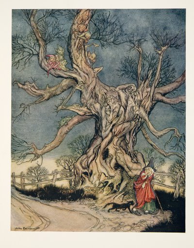 Major Andres Tree, fra The Legend of Sleepy Hollow af Washington Irving (1783 - 1859), pub. 1928 af Arthur Rackham
