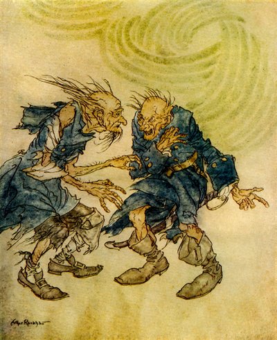 Manuskript fundet i en flaske af Edgar Allan Poe af Arthur Rackham