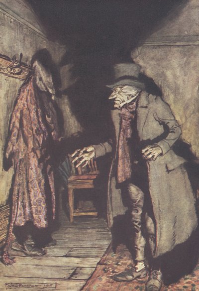 "Ingen under sengen..." af Arthur Rackham
