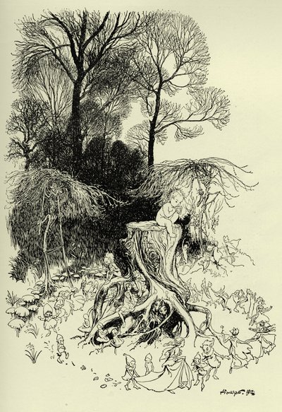 Peter Pan og feer af Arthur Rackham