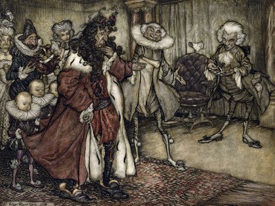 Forbereder kongen, af Arthur Rackham