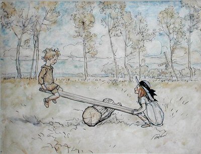 Se, Saw, Margery Daw af Arthur Rackham