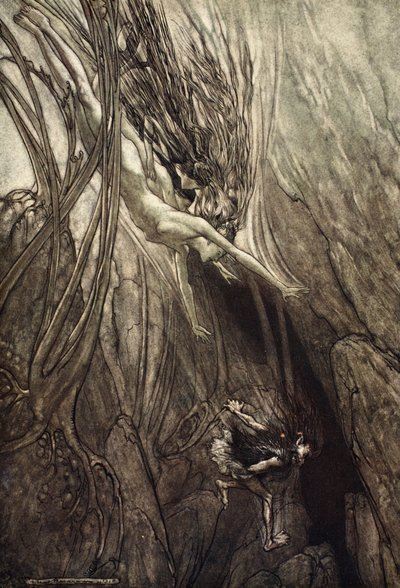 Grib despoileren! Red guldet! Hjælp os! Hjælp os! Ve! Ve!, illustration fra 
