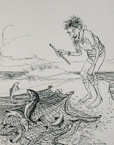 The Fisherman Piping, illustration fra 
