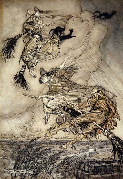 The Ingoldsby Legends: Frontispice, af Arthur Rackham