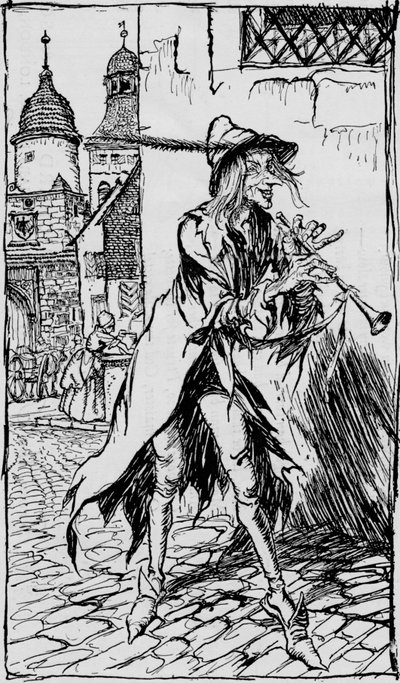 The Pied Piper of Hameln, 1934 af Arthur Rackham
