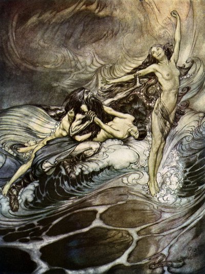 The Twilight of the Gods Götterdämmerung af Arthur Rackham
