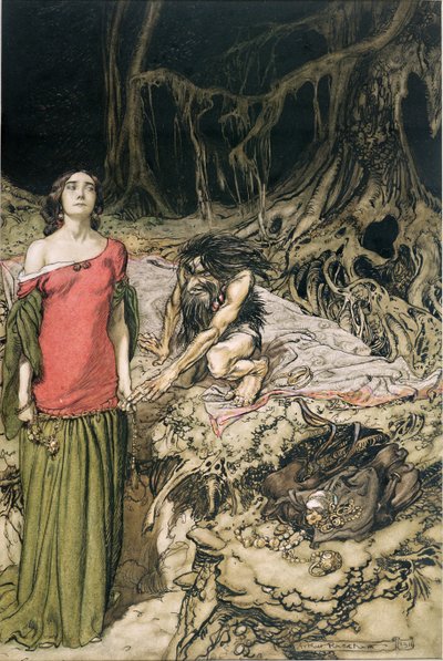 The Wooing of Grimhilde, Hagens mor fra 