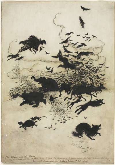 Wren og Bjørnen af Arthur Rackham