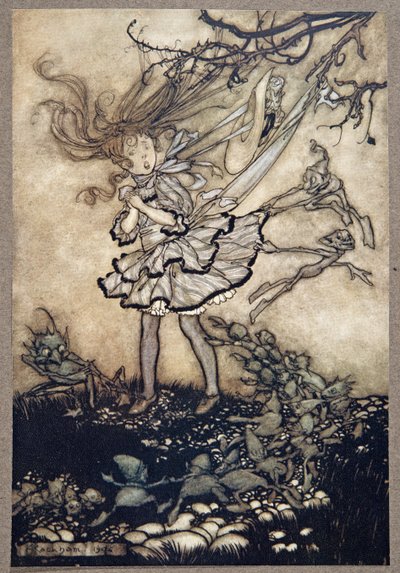De vil helt sikkert fortræd dig .., fra Peter Pan i Kensington Gardens af J M Barrie (1860 - 1937), pub. 1906 af Arthur Rackham